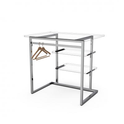 9381B - KIT Small table with hanging-bar and shelf brackets